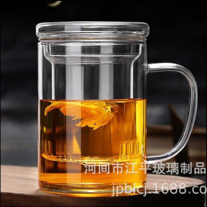 Vaso de vidrio transparente femenino lindo viento ins con tapa cuchara con manguito taza de agua de borosilicato rojo creativo taza para el hogar