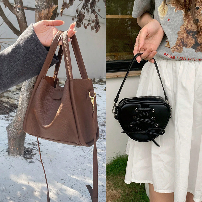 Special Clearance, a Variety of Korean Ins Heart Bags for Women, Lady Ballet Style Satchel Shoulder Bags, Crossbody Bags