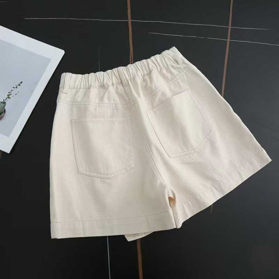 Women's Clothing 2025 Spring/Summer Drapings Denim Style Skirt Pants Wrap-up Slimming Washed Casual Shorts 477522