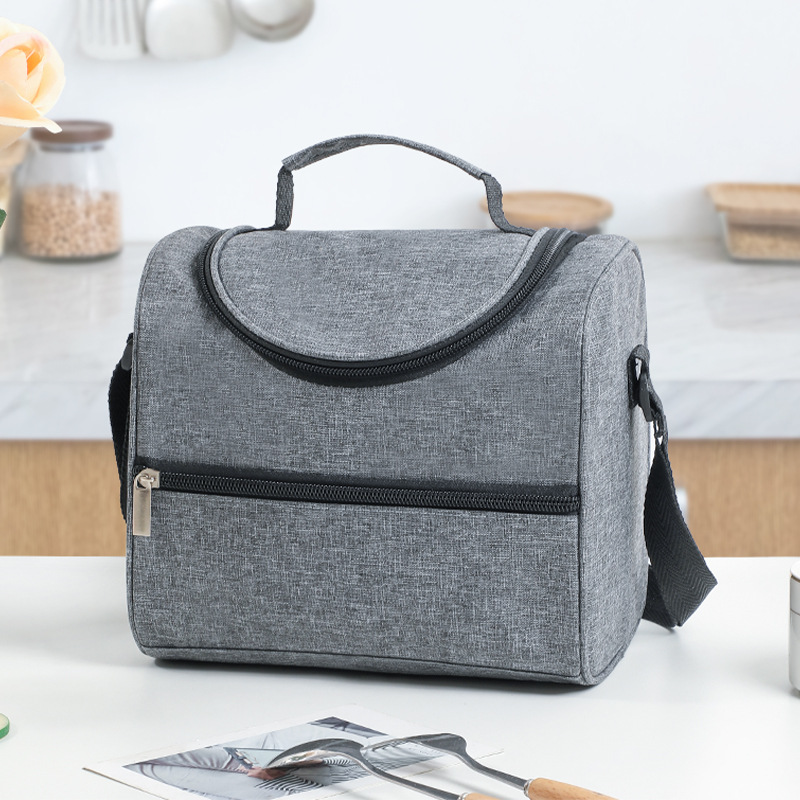 Bolsa de almuerzo de tela de Oxford de gran capacidad, bolsa de almuerzo, bolsa de almuerzo, bolsa de almuerzo, bolsa de helado para picnic al aire libre