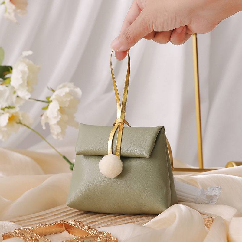新しいアイデア結婚喜糖箱皮質手提げ喜糖袋結婚式お土産キャンディー箱喜糖包|undefined