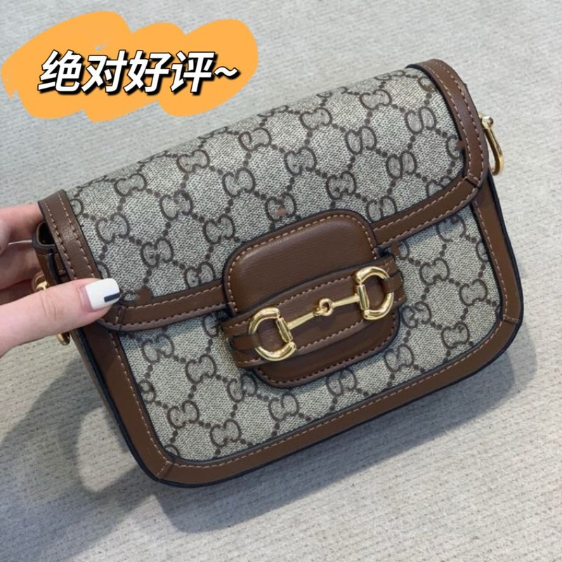 高級古家 G レトロレタープリント馬蹄バックルレディースショルダーバッグ卸売サドルバッグミニクロスボディバッグ|undefined