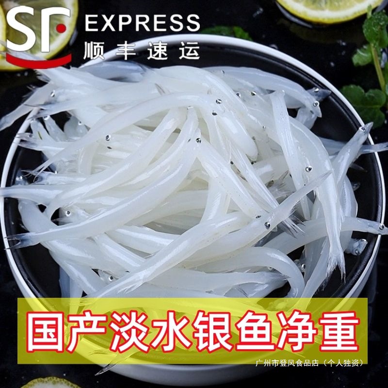 淡水银鱼新鲜冷冻面条鱼白饭鱼孕妇宝宝辅食大小银鱼中国大陆群木