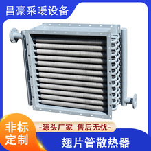 工业蒸汽散热器翘片热交换器水循环散热器不锈钢散热管导热油烘干