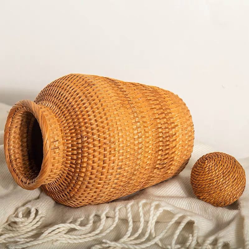 Botella de tela de caña de árbol para el hogar sala de estar flor seca flor ornamental natural estudio dormitorio decoración de escritorio botella maceta