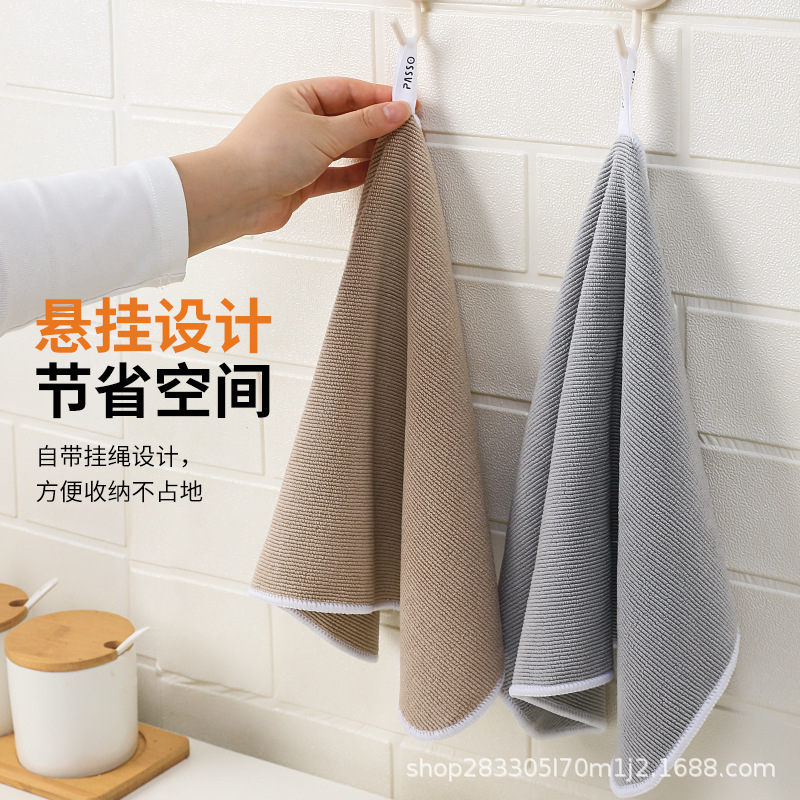 Toallas domésticas para limpiar tazas, toallas limpias, absorción de agua, toallas pequeñas