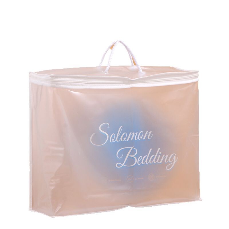 PVC キルトバッグ収納立体プラスチックジッパーバッグ卸売透明ハンドバッグ肥厚移動荷物バッグ|undefined