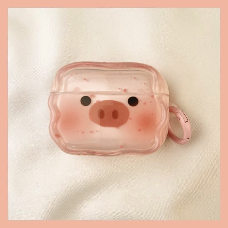 Ins Cartoon Pink Inkjet Piggy para AirPods 4 Apple auriculares AirPods Pro3 cubierta image 5