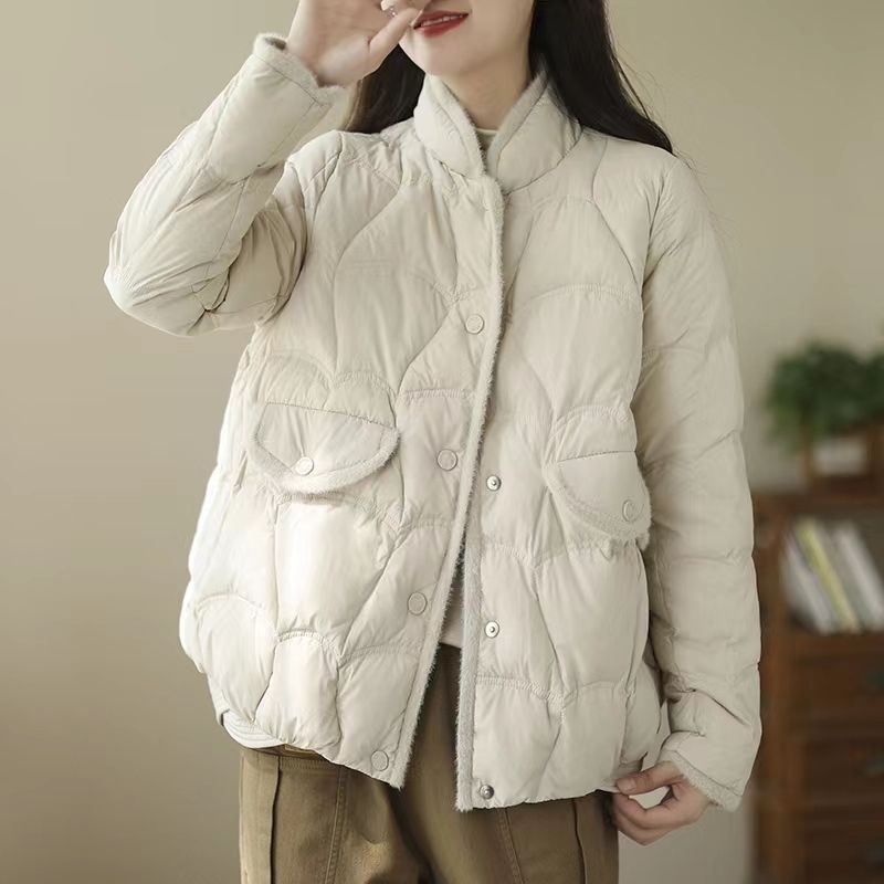 Down Jacket Women's 2025 New Autumn and Winter Small Women's Korean Style Light and Fragrant Style Winter Jacket Trend