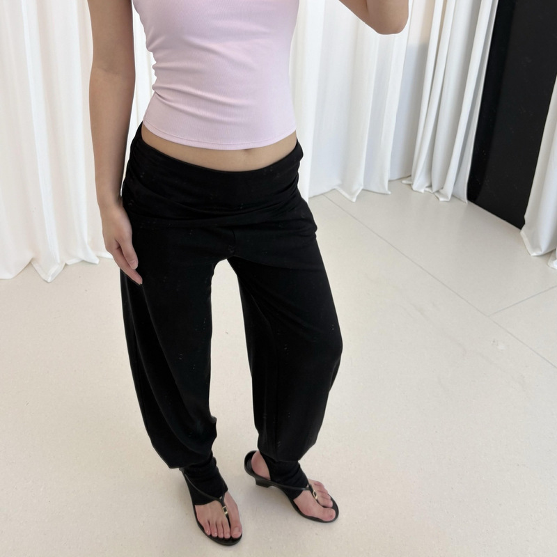 Everyday Fashionable Light Sports Stirrup Leggings for Women, Size 26, Summer Ultra-Comfortable Detachable Leg Cuffs Casual Long Pants