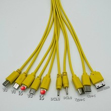 一拖十万能充电线十合一数据线注塑USBtypec手机线扩展TypeC快充
