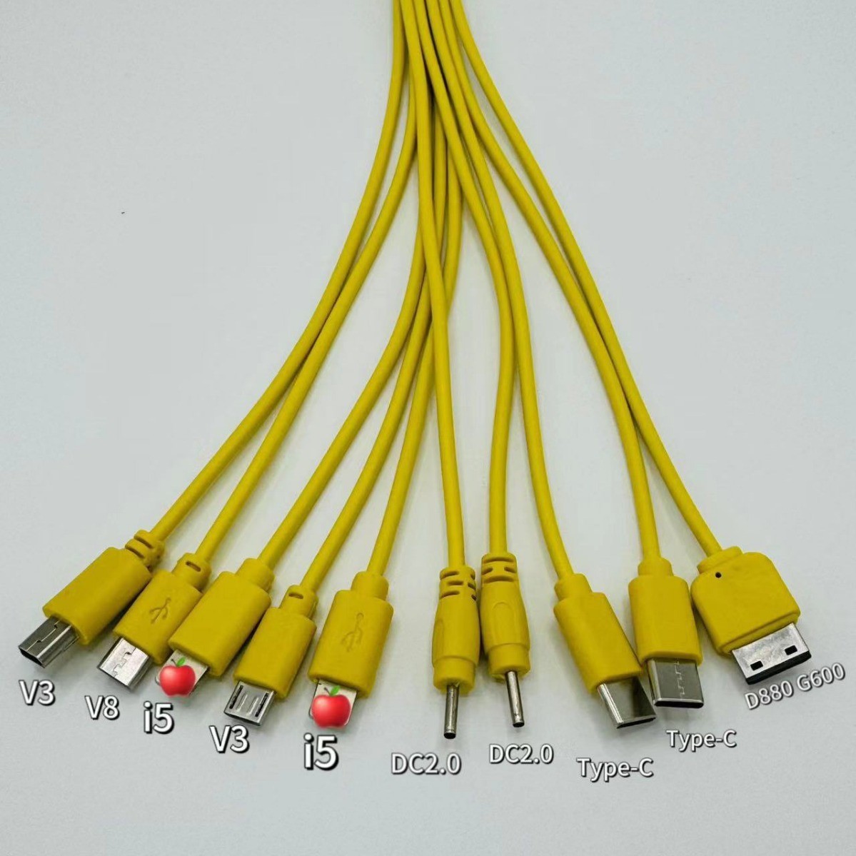 一拖十万能充电线十合一数据线注塑USBtypec手机线扩展TypeC快充