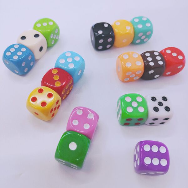 acrylic plastic dice