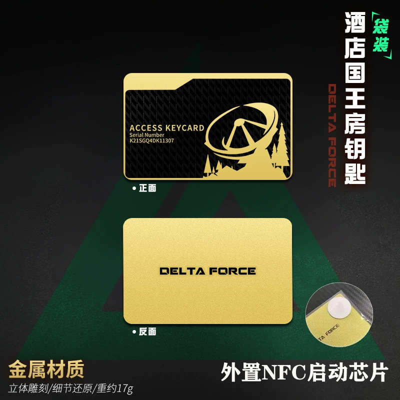 Delta Action NFC игра. Металлическая карта, карта номера гостиницы, восточное здание, менеджер номера, президент, гостиная, игровая периферия