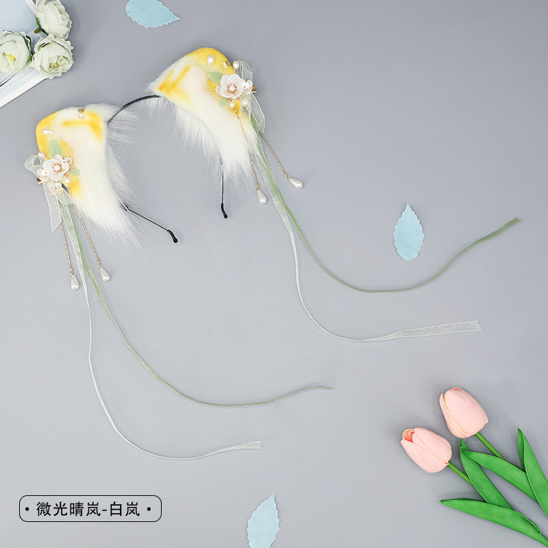 子猫の髪飾り猫の耳の頭飾りlolita少女猫の耳のカチューシャ展cosシミュレーション獣の耳のカチューシャ|undefined