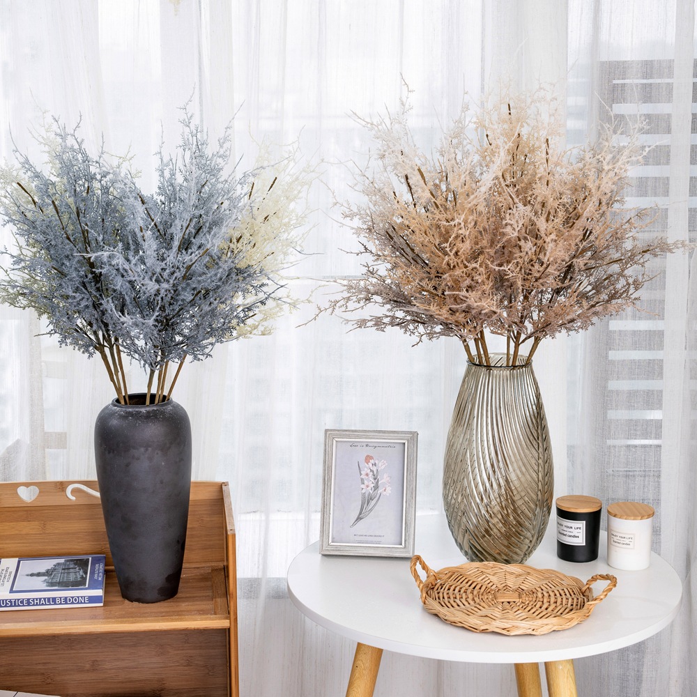 南央蕨根草INS風仿真花廠家家居裝飾跨境婚慶批發假花MW09105