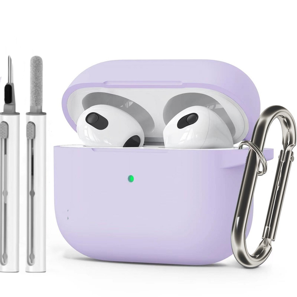 Funda Protectora de Silicona de una Pieza para Apple Airpods Pro3 2025, Color Puro, para Auriculares Bluetooth