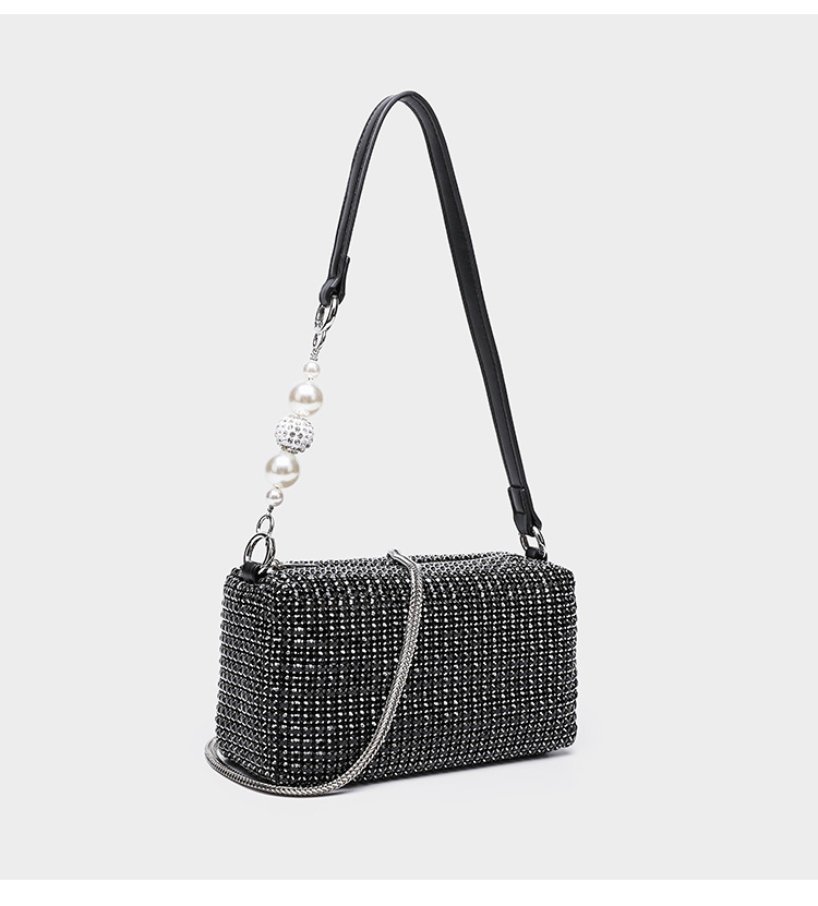 블랙 펄 스타일 + 스네이크 본 체인 + 예비 다이아몬드