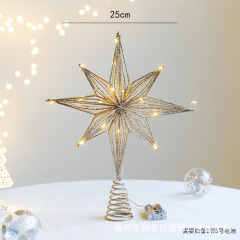 クロスボーダーの卸売りはクリスマスツリーのトップ星の鉄芸を提供します。