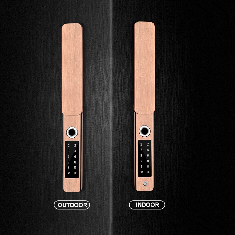 锁神户外庭院断桥铝门锁防水别墅指纹刷卡锁APP密码蓝牙锁