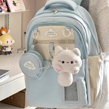 简约新款包包女包斜挎托特夏大容量上课大学生单肩爆款双肩包