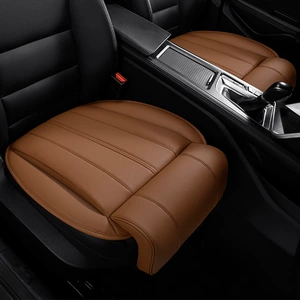 Car seat cushion with extended leg rest for driver and passenger seats, integrated leg rest for rear seats, suitable for all seasons, comfortable leg support seat cushion