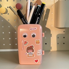 Ins Desktop Cute Funny Refrigerator Pen Holder Student Dormitory Desktop Ornaments Stationery Storage BH019