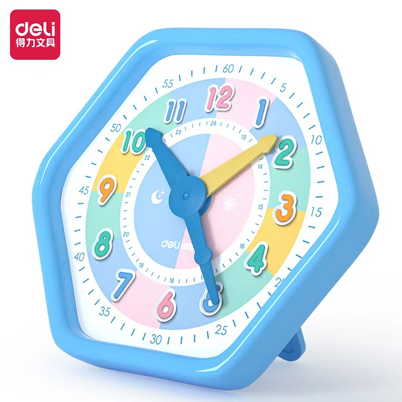 得力钟表模型小学教具一年级下时钟数学教具学习器二年级算数计数