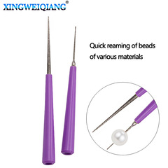 DIY jewelry processing tools, hole reaming drill, needle file, beading tool, pearl beading reaming needle