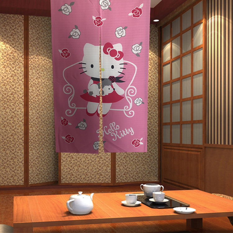 Factory direct Japanese fabric heat transfer printing curtain wholesale and retail