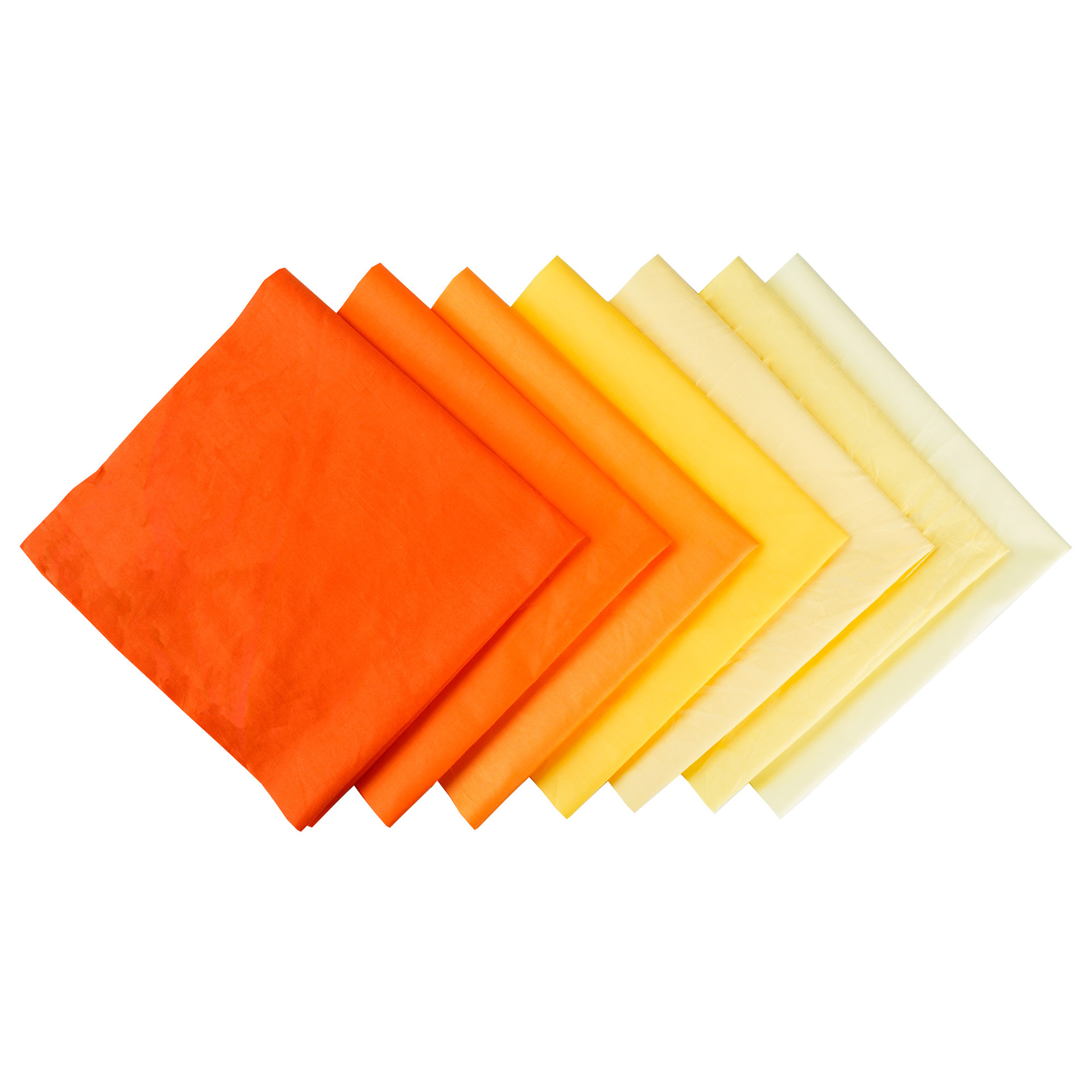 橙色纯色斜纹拼布布组