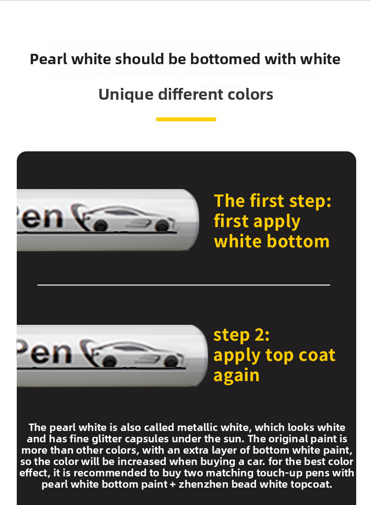 1. General Automotive Touch-Up Pen for Car Paint Scratch Repair, Customized Color Touch-Up Pen, Wholesale for Cross-Border Supply