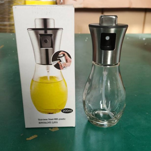 Botella de spray de aceite de barbacoa botella de spray 100ml de aceite de vidrio vinagre salsa de soja botella de spray condimento de aceite dispensador