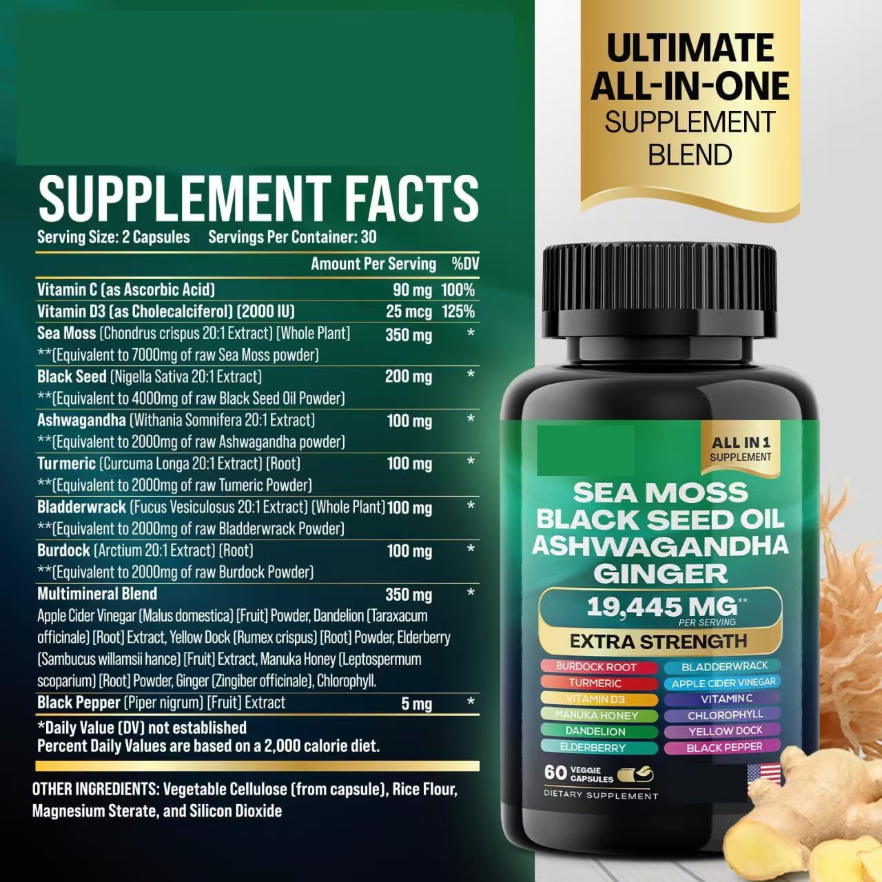 Extract 60 Capsules SEAMOSS Shilajit Seaweed Essence_voghion.com