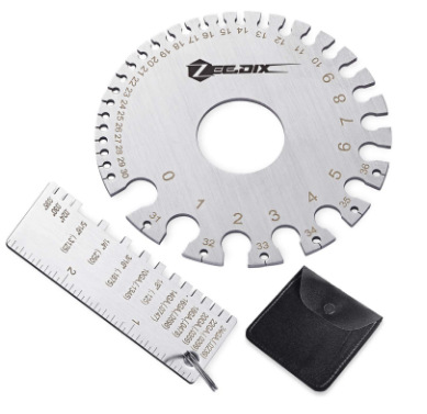 Venta caliente transfronteriza regla de inspección de soldadura medidor de espesor medidor de inspección herramienta de medición de soldadura herramienta de medición de acero inoxidable