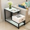 Simplicity modern a living room Side table sofa Corner cabinet move Small side tea table Mini bedroom Bedside Side cabinet