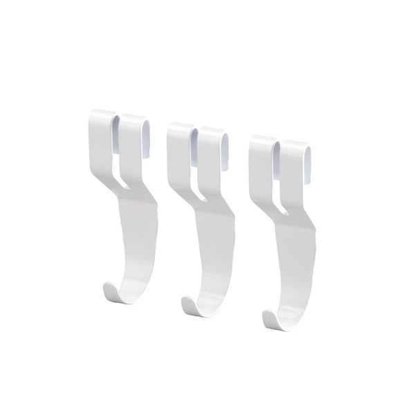 Сетчатый Универсальный крючок-металлические аксессуары для гардероба-белый без перфорации