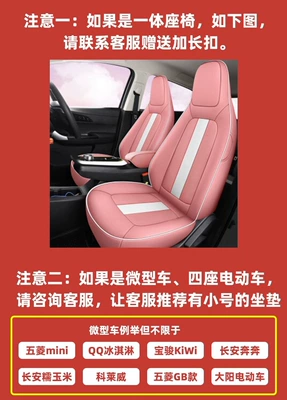 Car Seat Cushion Summer Ice Silk High-Quality Cartoon Cute Rear Ventilated Seat Cover Universal for All Seasons for Women (Multi-function pad) - noteplease-note-the-vehicle-model