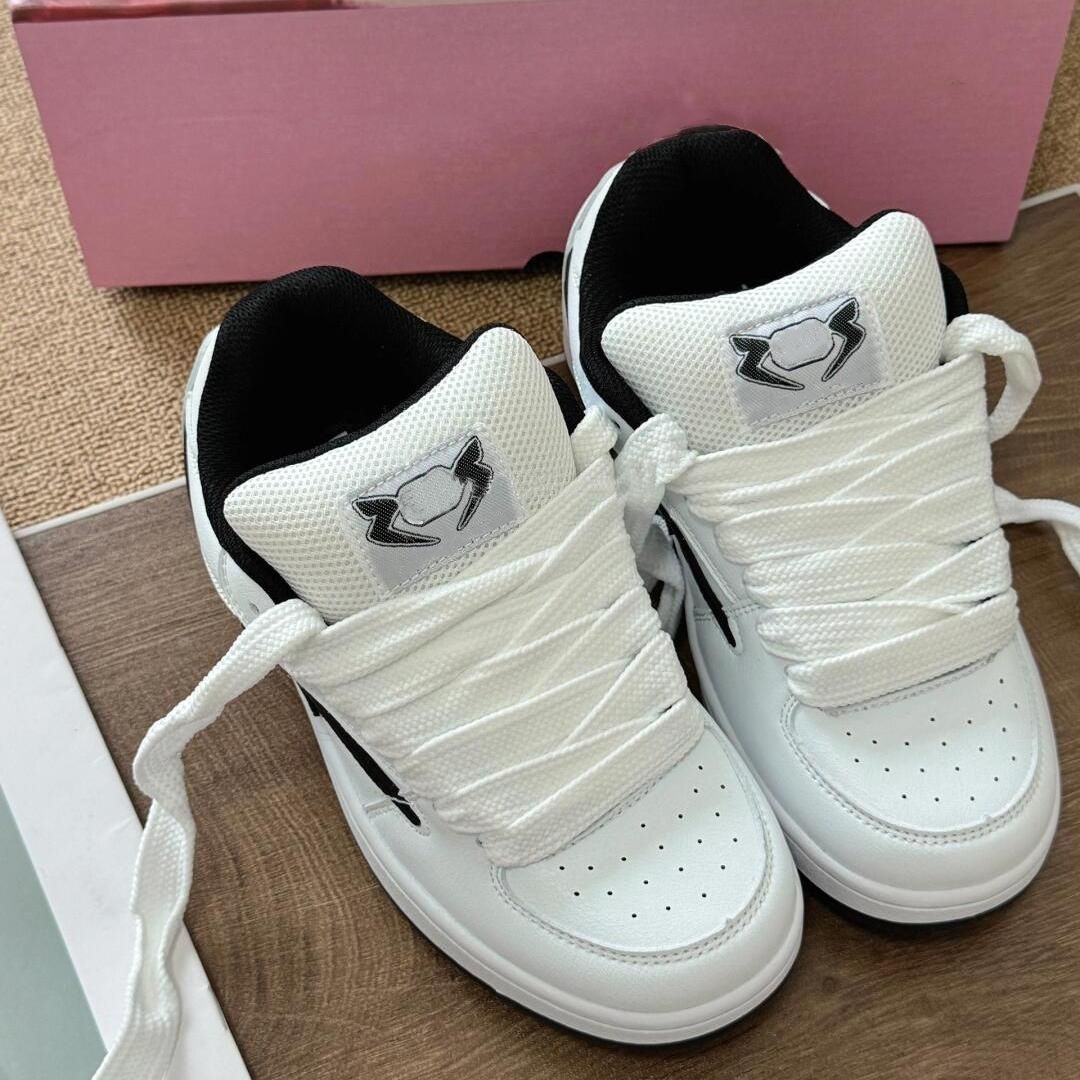 Zapatos de patina de panda en blanco y negro, zapatos de pan de nicho originales, zapatos casuales, zapatos blancos para mujeres