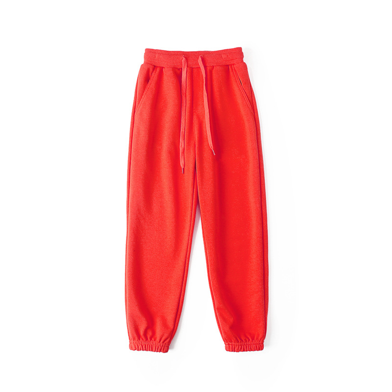 Pantalones deportivos de estilo coreano para niños, pantalones de chándal de color liso para niños grandes, pantalones antimosquitos, pantalones para niñas al por mayor