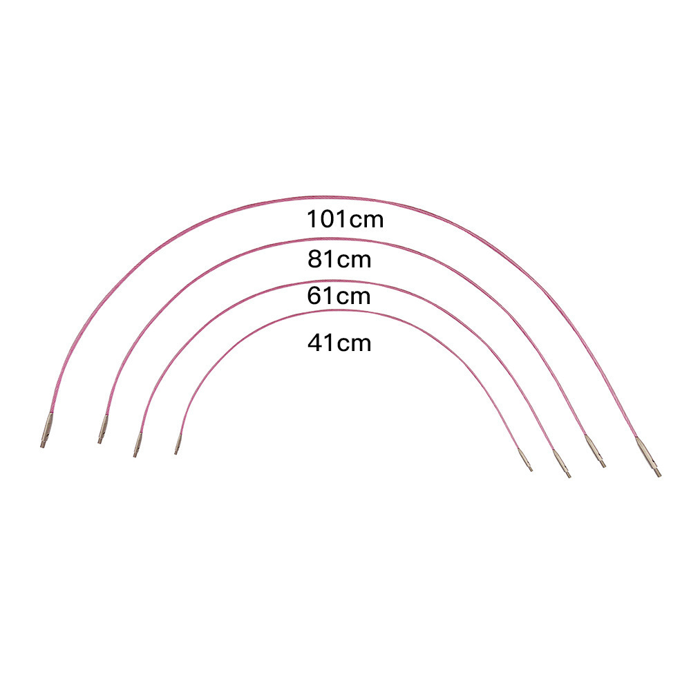 Herramienta transfronteriza, aguja de suéter, alúmina, arco iris, número grabado con láser, aguja de anillo desmontable, aguja de circulación de cambio de cuerda, 13 pagos