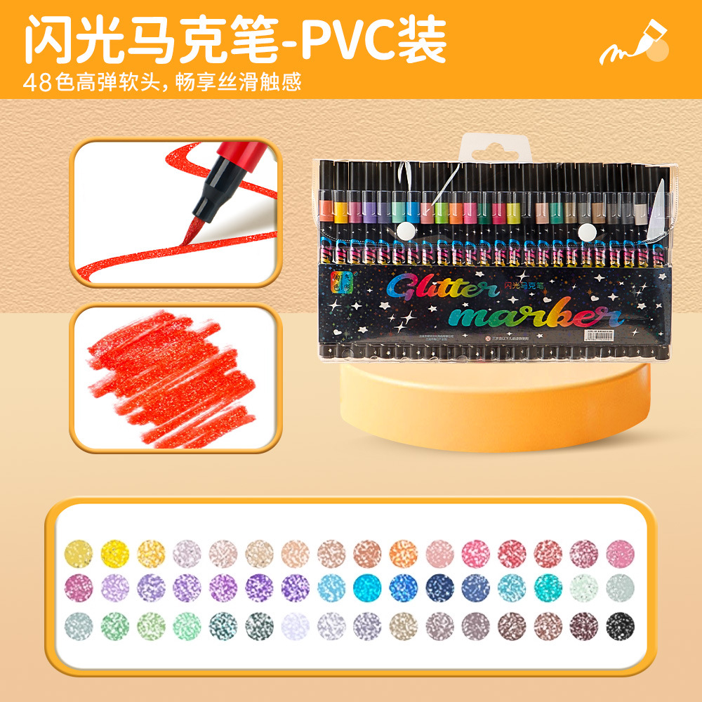 Transfronterizos de una sola cabeza flash marcador de arte estudiantes pintando graffiti flash marcador fluorescente al por mayor en stock