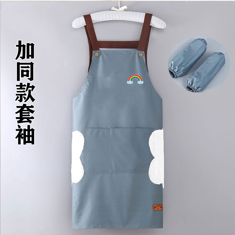 メーカー卸売家庭用キッチンエプロン男性と女性のための防水および耐油オイルペイントルーム作業エプロンマニキュア大人のレストラン作業服|undefined