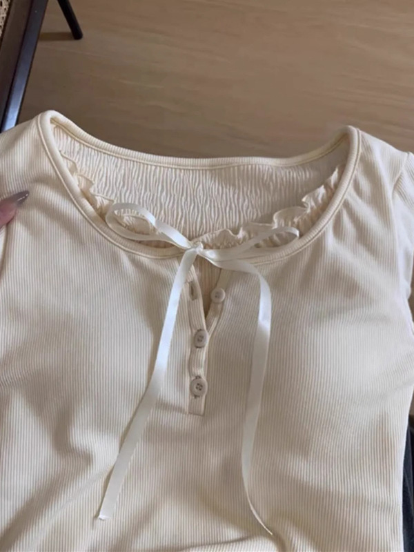假两件内搭白色打底衫女春季2025新款秋冬别致绝美设计感修身上衣|undefined