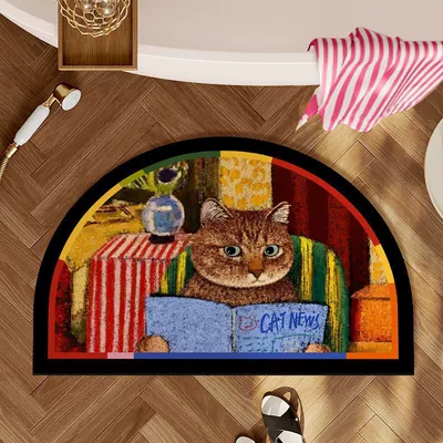 Soft Diatom Mud Floor Mat | Avtomobil döşəmə paspasları - reading-cat-4060cm-diatom-mudabsorbent-and-quick-drying