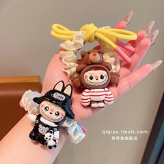 かわいい漫画立体ラブブラブブヘッドバンド韓国インターネット有名人ゴムバンド女の子ヘアネクタイ楽しいヘアネクタイ
