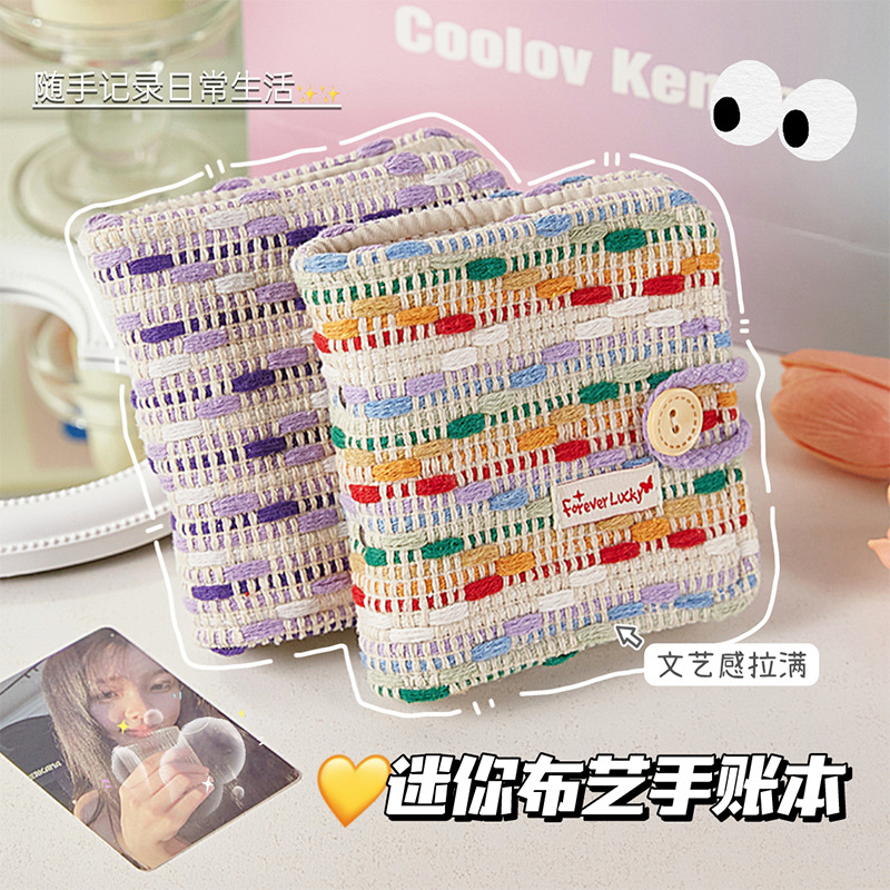 Xiaoxiangfeng mini libro de páginas de las niñas de alto valor de la cara cuentas de mano para llevar con los estudiantes cuaderno de notas grueso