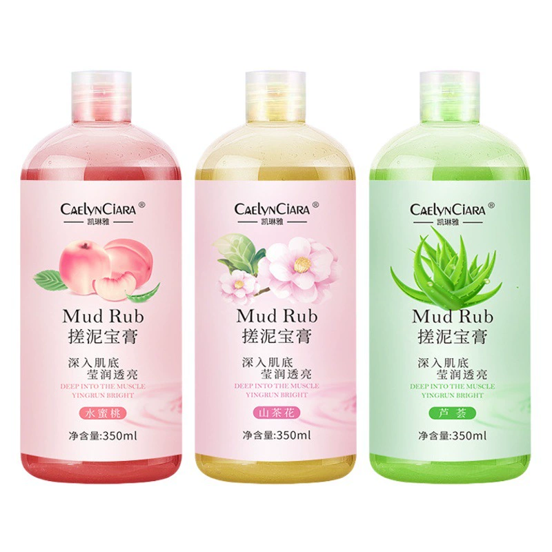 Kailin Ya Растирающий крем 350 мл Грязь для ванны для мужчин и женщин Отшелушивающая омертвевшая кожа Увлажняющая грязь