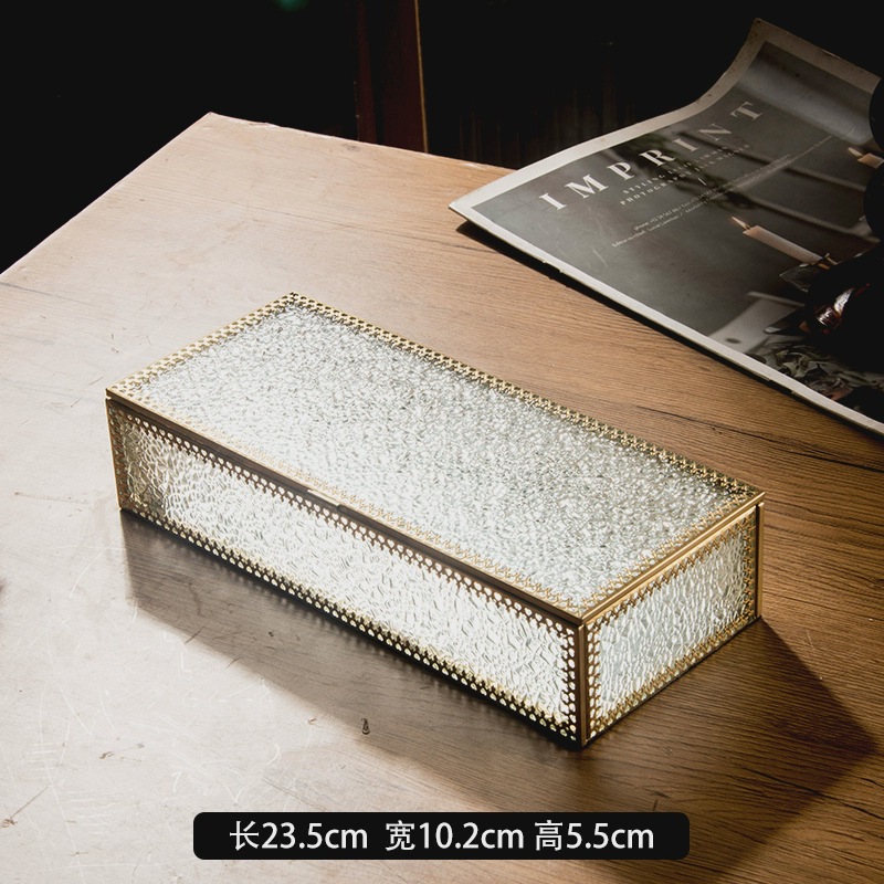 Glass storage box