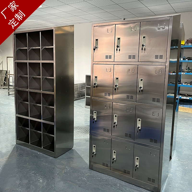 Гардеробная шкаф из нержавеющей стали Гардеробный шкаф шесть дверей/девять дверей/двенадцать дверей Гардеробный шкаф персонал общежитие шкаф